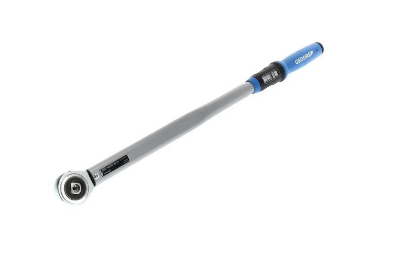 GEDORE Torque wrench with square drive, 3/4", Switchable square, Scale, 80-400 Nm, 694.5 mm long, TF-K400