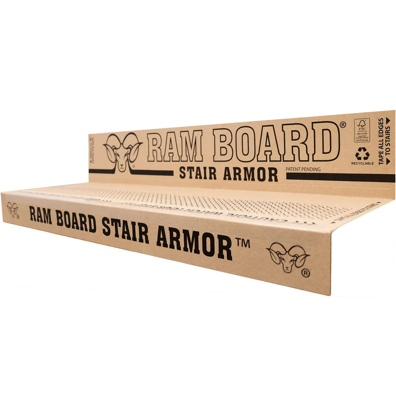 Ram Board Stair Armor for Temporary Stair Protection, 1.58 feet x 2.83 feet (6 Pack) - Image 1