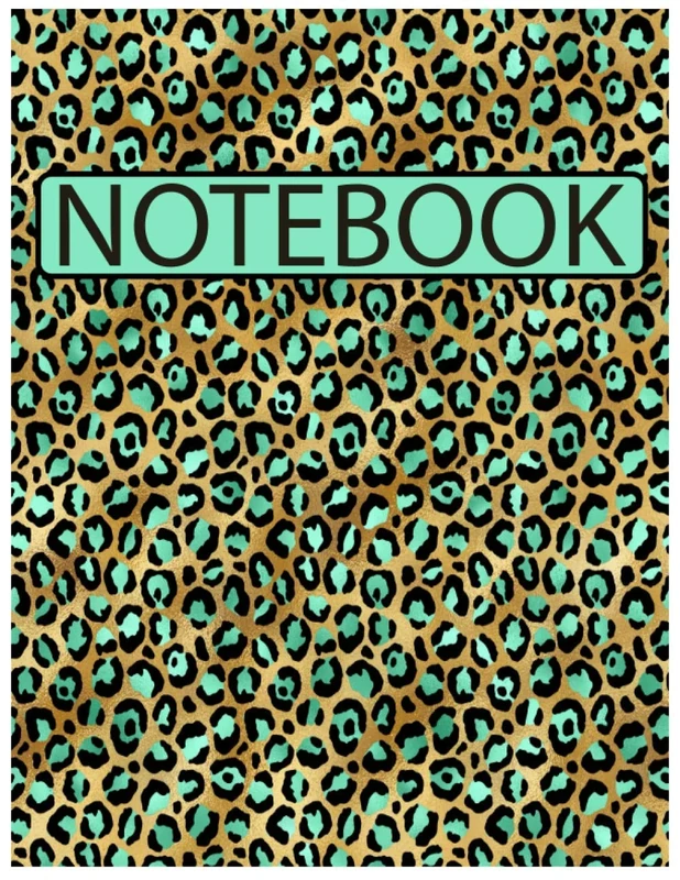 Notebook: Leopard cover/ lined pages