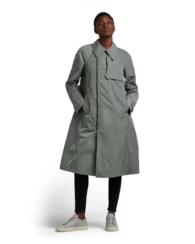 G-Star Women's Long Trench, Green (orphus D20503-C655-722), S