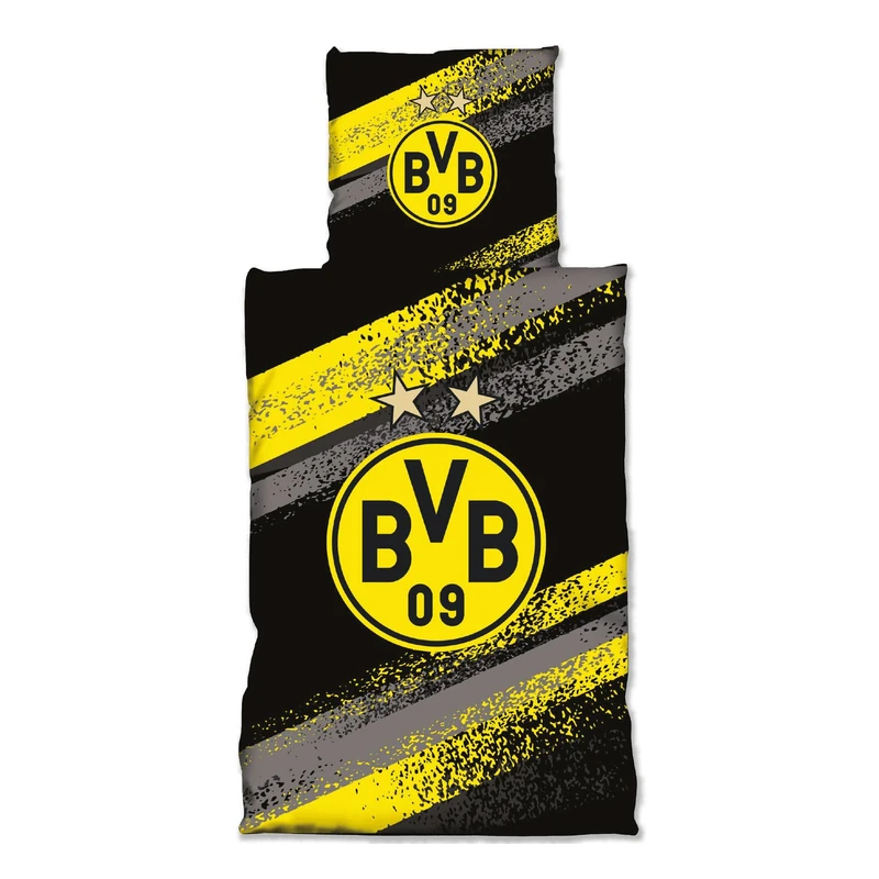 Borussia Dortmund BVB Bed Linen Graffiti Stripes One Size