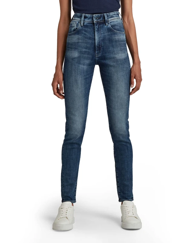 G-Star Women's Kafey Ultra High Skinny Jeans, Blue (faded baltic sea D15578-C051-C607), 25W / 30L