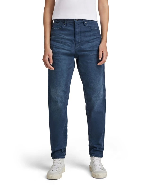 G-Star Women's Janeh Ultra High Mom Ankle Jeans, Blue (worn in rivulet D16083-C048-C600), 29W / 32L