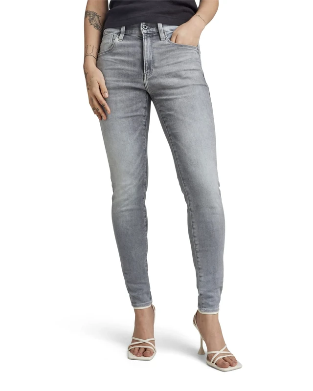 G-Star Women's Lhana Skinny Jeans, Grey (sun faded glacier grey D19079-A634-C464), 25W / 30L
