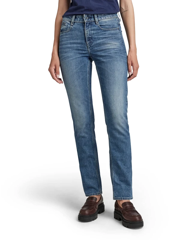 G-Star Women's Noxer Straight Jeans, Blue (faded cascade D17192-C052-C606), 26W / 30L
