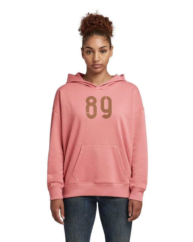 G-Star Women's Graphic Back Snaps Hoodie, Pink (dusty rose D20429-A613-3479), M