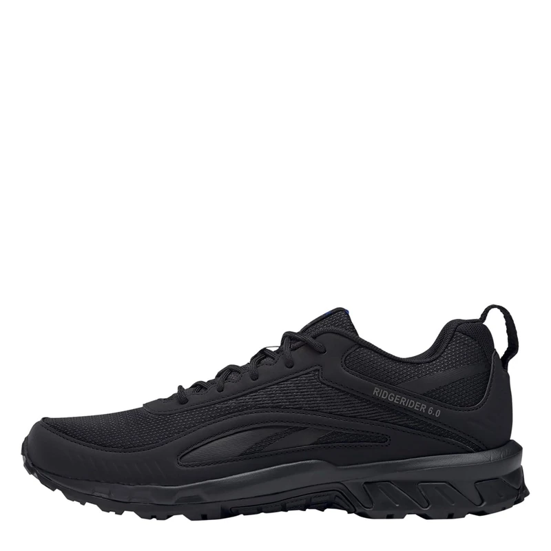 Reebok Men Ridgerider 6.0 Sneaker, Core Black/Court Blue/Tech Metallic, 7.5