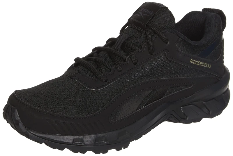 Reebok Women's Ridgerider 6.0 Trail Shoe, Core Black Core Black Flint Grey Met, 2.5 UK