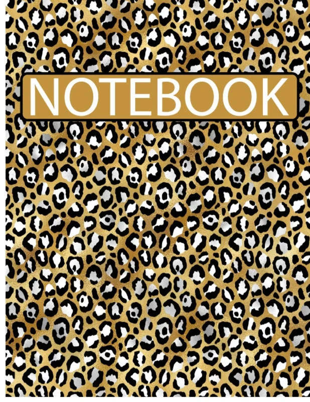 Notebook: Leopard cover/ lined pages