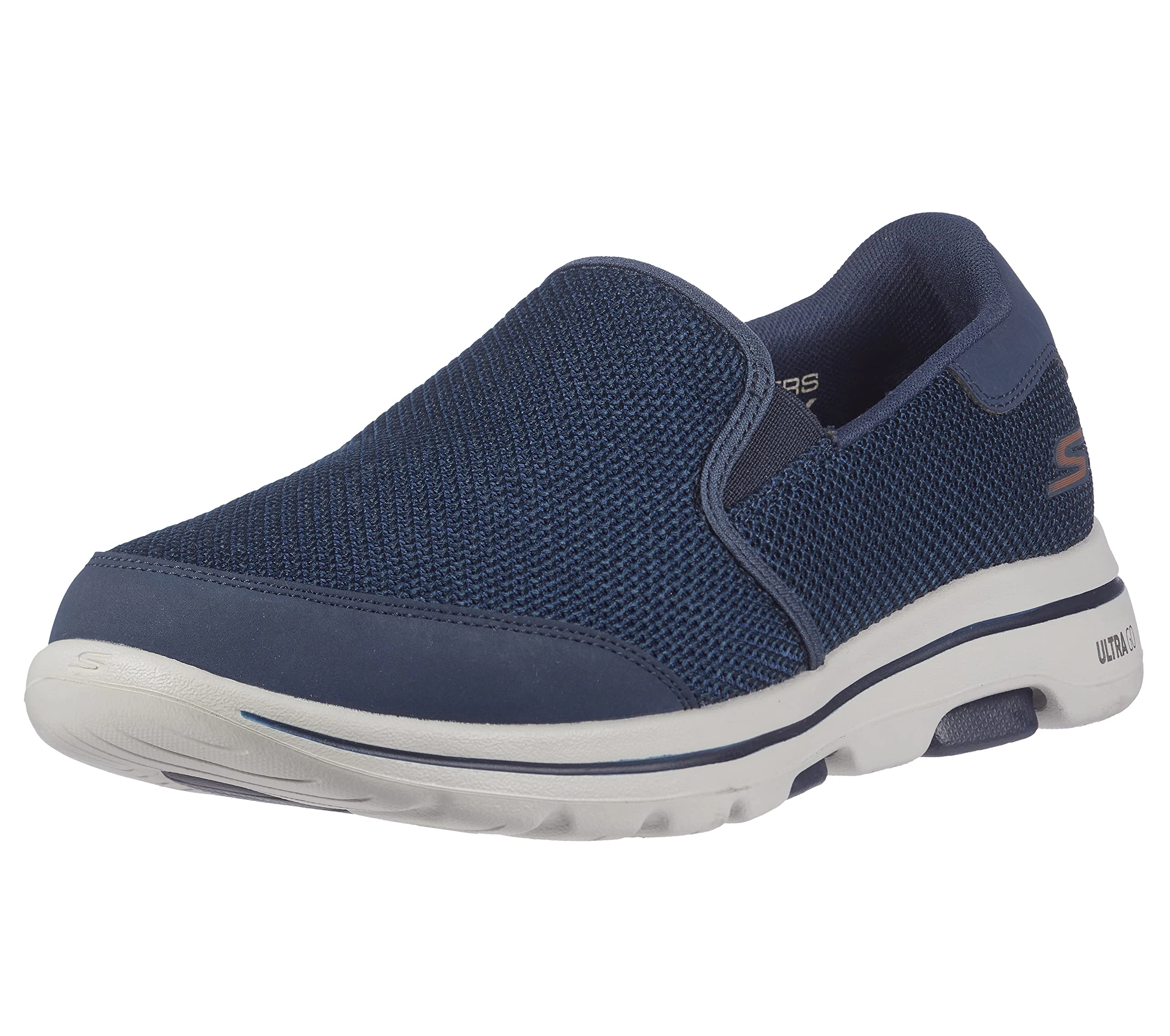 Skechers Men's Gowalk 5-Elastic Stretch Athletic Slip-on Casual Loafer Walking Shoe Sneaker, Navy 2, 15 UK