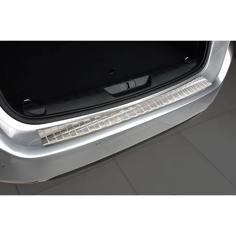 Avisa Stainless Steel Rear bumper protector compatible with Peugeot 308 II SW 2013-2017 & Facelift 2017-2021 'Ribs'