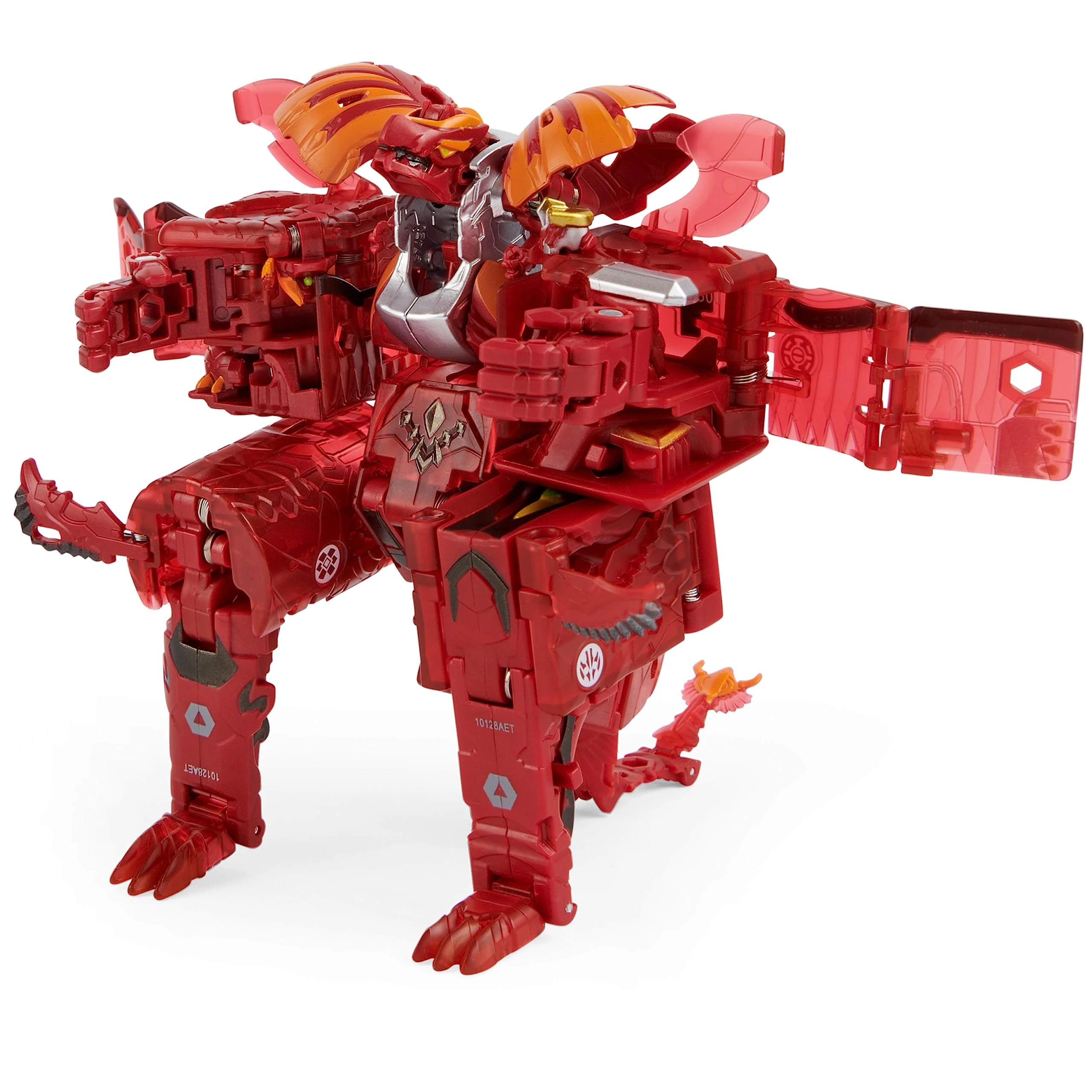 BAKUGAN GeoForge Dragonoid, 7-in-1 Includes Exclusive True Metal Dragonoid and 6 Geogan Collectibles, Kids Toys for Boys