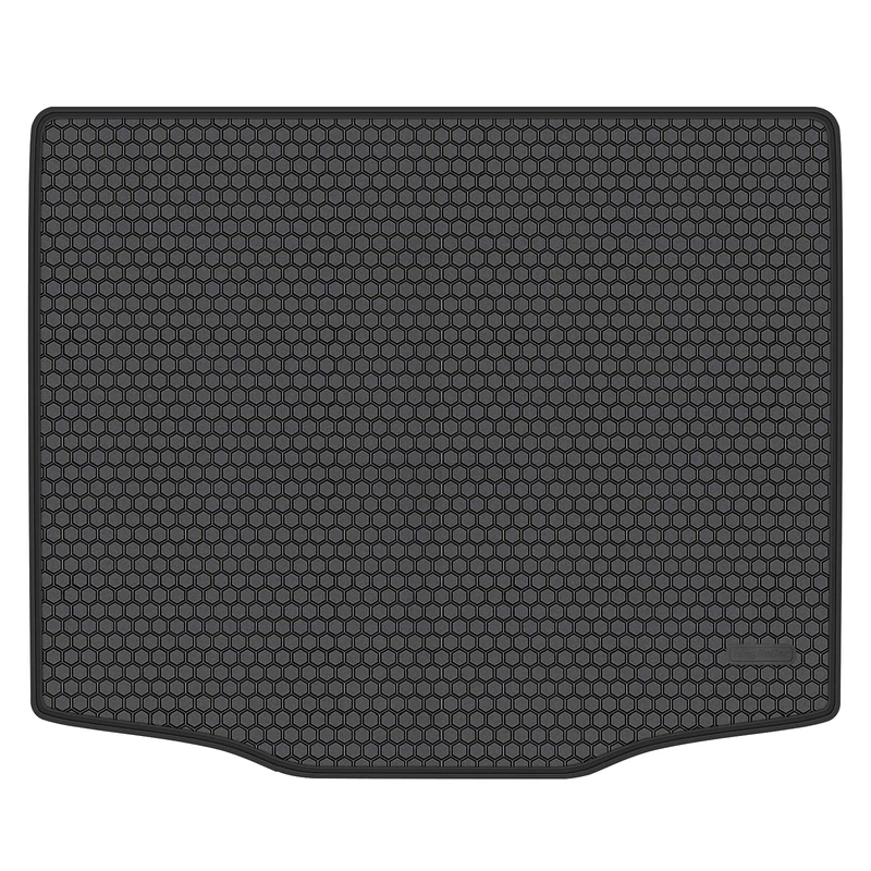 Megiteller Car Trunk Rear Cargo Liner Custom Fit for Ford Escape 2019 2020 2021 2022 2023 Odorless Washable Rubber Heavy Duty Anti-Slip All Weather Car Trunk Cargo Mat Black