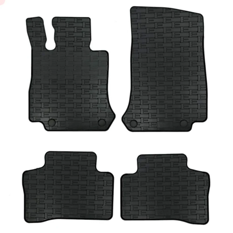 AUTO-STYLE Rubber car mats set compatible with Mercedes EQC (N293) 2019- (4-pieces + fixing system)