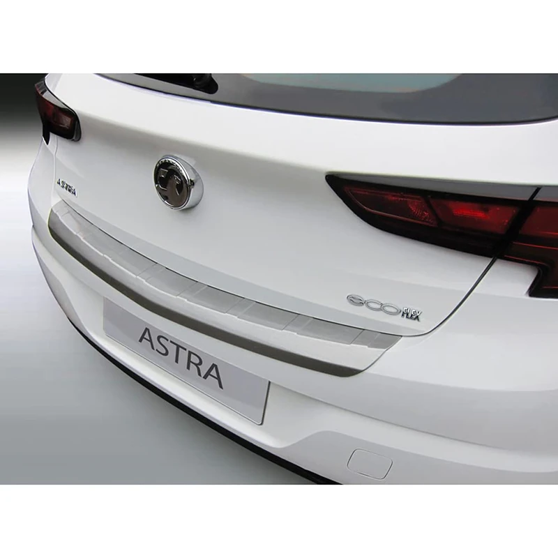 RGM ABS Rear bumper protector compatible with Opel Astra K 5-doors 10/2015-09/2021 excl. Turbo Black 'Ribbed'