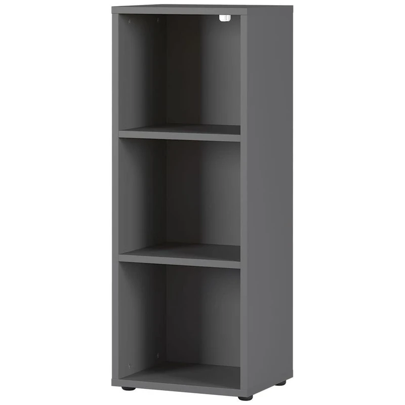 Germania Filing shelf 4230-547, in Graphite, with two adjustable shelves, 45 x 120 x 40 cm (W/H/D)