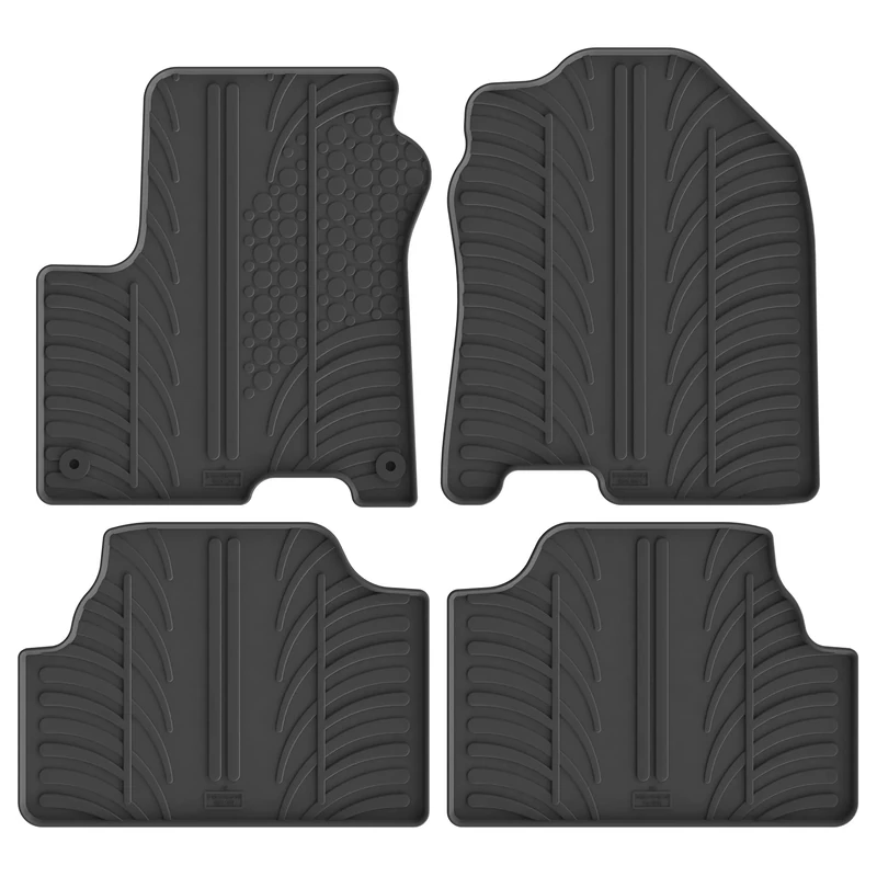 Gledring 0418 set of rubber mats suitable for Hyundai Kona EV 4/2018 (T-profile 4 pieces + mounting clips)