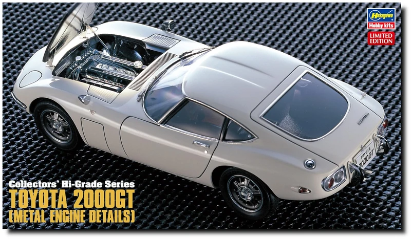 Hasegawa 1/24 Toyota 2000GT Plastic Model Kit with Metal Parts