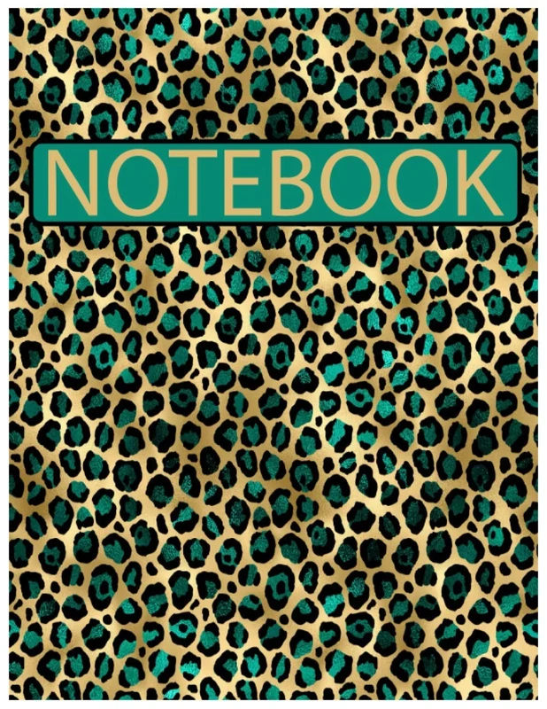Notebook: Leopard cover/ lined pages