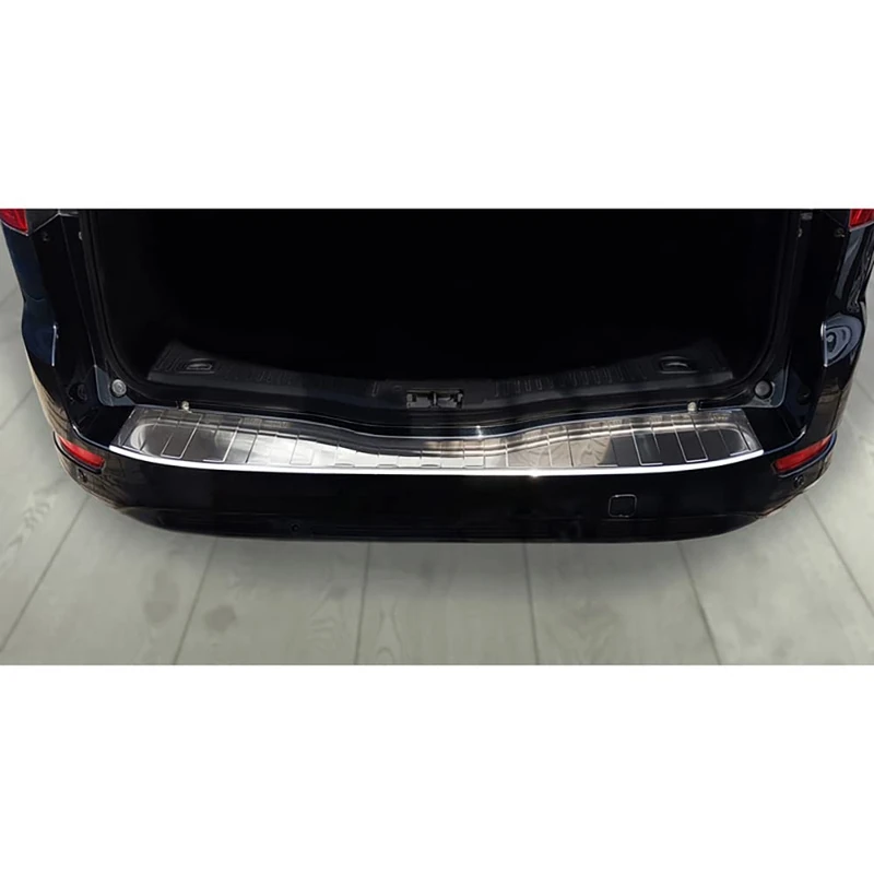 Avisa Stainless Steel Rear bumper protector compatible with Ford Mondeo Wagon FL 2010-2014 'Ribs'