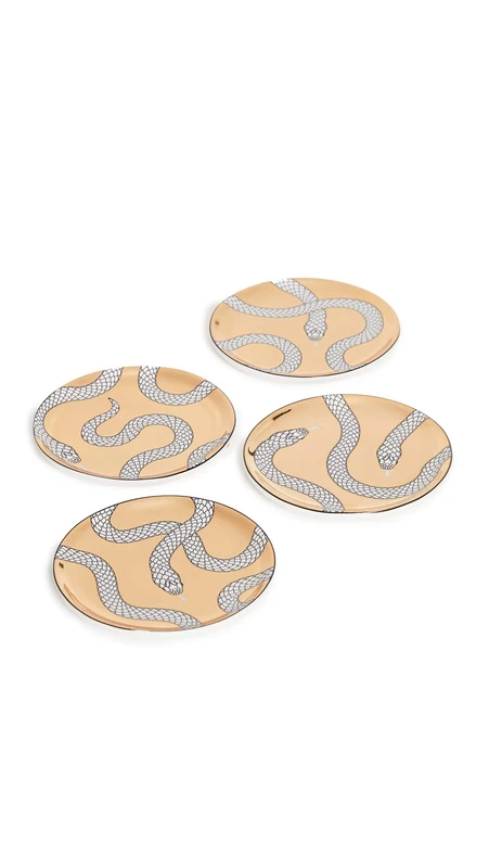 Jonathan Adler Eden Coasters, Gold - Image 1
