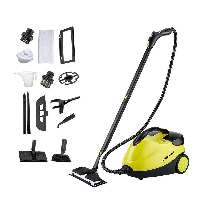 Belaco Steam Cleaner, Steam Mop, Handheld Steam Cleaner, Multi-purpose Steamer 4 bars 2000watts with 13 accessories, Steam Mop for floor cleaning, tiles, Bathrooms and Windows FSC-092-BEL