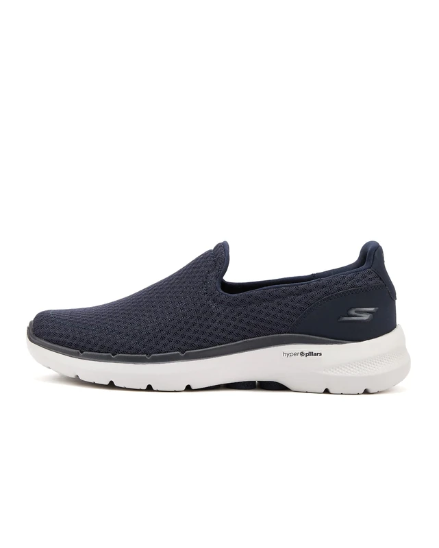 Skechers Men's Sneaker, Navy Textile Synthetic, 6 UK