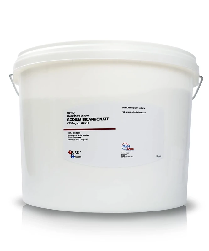 Trade Chemicals Sodium Bicarbonate Baking Soda - 10kg Bucket | 100% Food Grade Pure Sodium Bicarb for Eco-Friendly Baking, Cleaning, Odour Removal, Bath Bombs & Teeth Cleaning