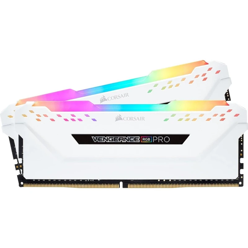 Corsair VENGEANCE RGB PRO 32GB 2 x 16GB, CMW32GX4M2E3200C16W DDR4 3200 (PC4-25600) C16 Desktop memory – White