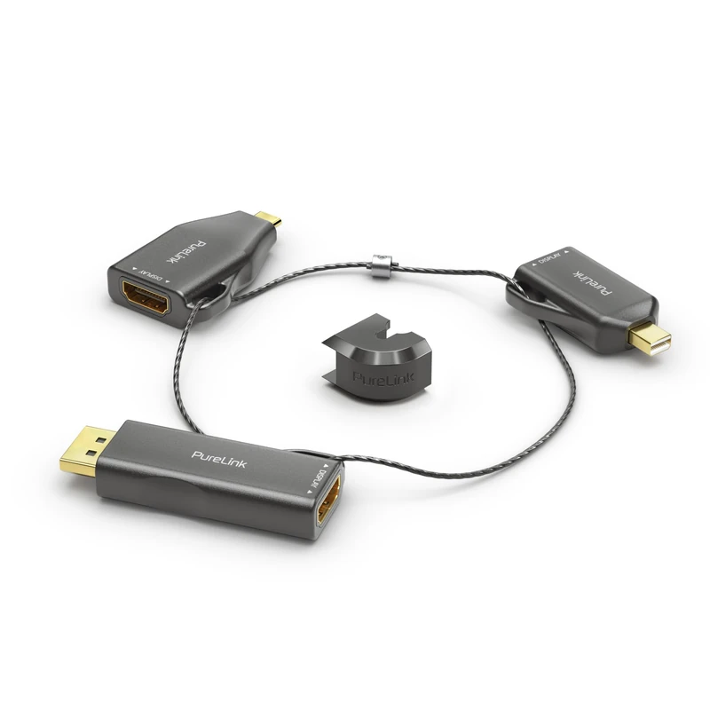 PureLink ADAPTADOR RING KLEIN - 3X HDMI 4K60HZ - MINIDP/DP/USB-C HDMI,