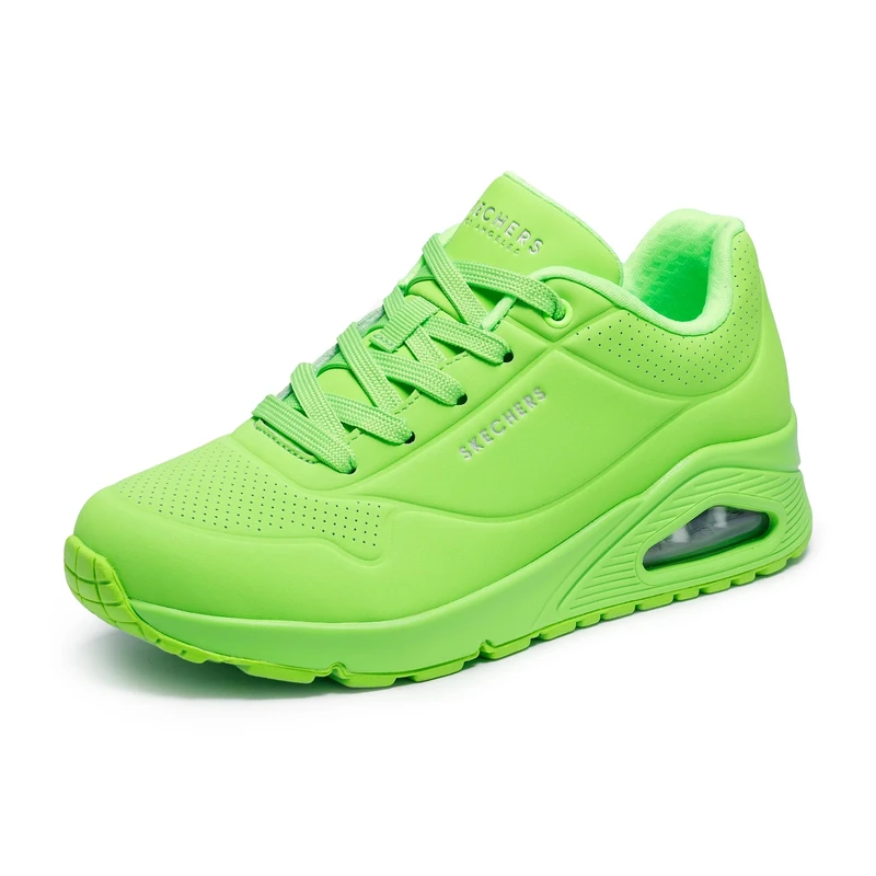 Skechers Women's Uno Night Shades Sneaker, Green, 5 UK