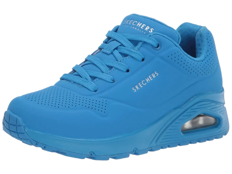 Skechers Women's UNO-Night Shades Sneaker, Blue, 5.5 UK