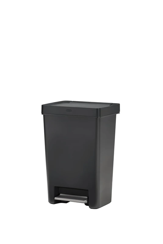 Rubbermaid Premier Series II Step-On Rubbish Bin 47 L – With Lid Lock and Slow-Close Lid – 2120984