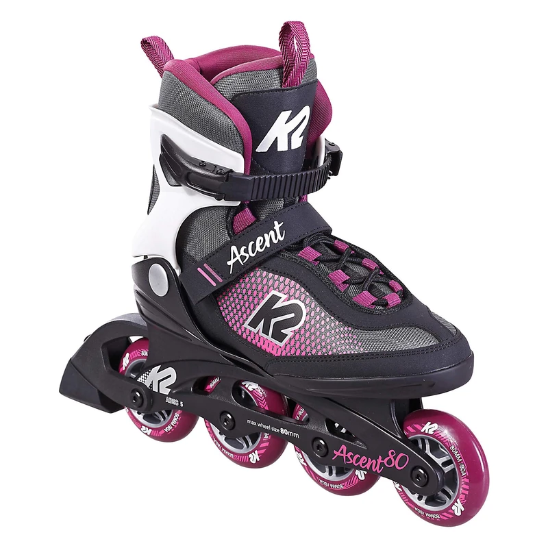 K2 Ascent 80 W Women's Inline Skates, Womens, Inline Skates, 30F0761, Black Purple, 45 EU - Image 1