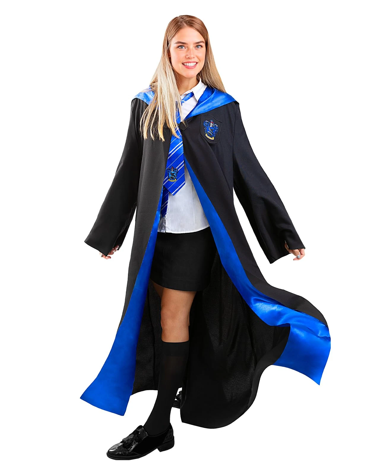 Funidelia Official Ravenclaw Harry Potter Costume for men and women, Official License, Includes: Tunic with printed patch, Size S - Outfit for adults for Parties, Carnival and Halloween