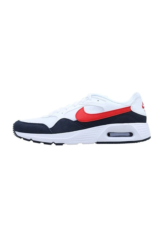 NIKE Mens Air Max Sneaker, White University Red Obsidian, 11 UK
