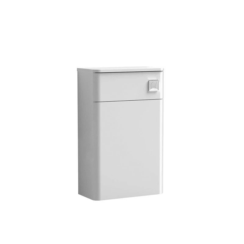 nuie RC0141 Core Modern Bathroom Floor Standing WC Unit (Excluding Pan and Cistern), Gloss White, 500mm