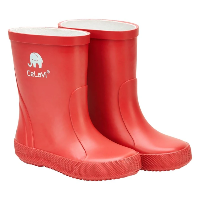 Celavi Boy's Rubber Boots, red, 4 UK Child