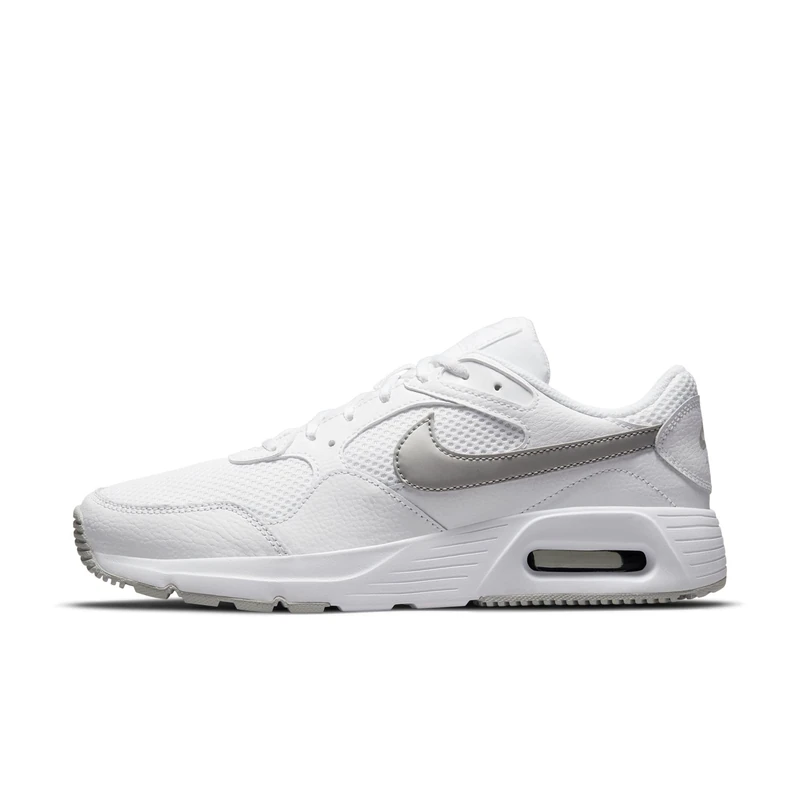 NIKE Womens Air Max Sc Sneaker, White Mtlc Platinum Pure Platinum, 7 UK