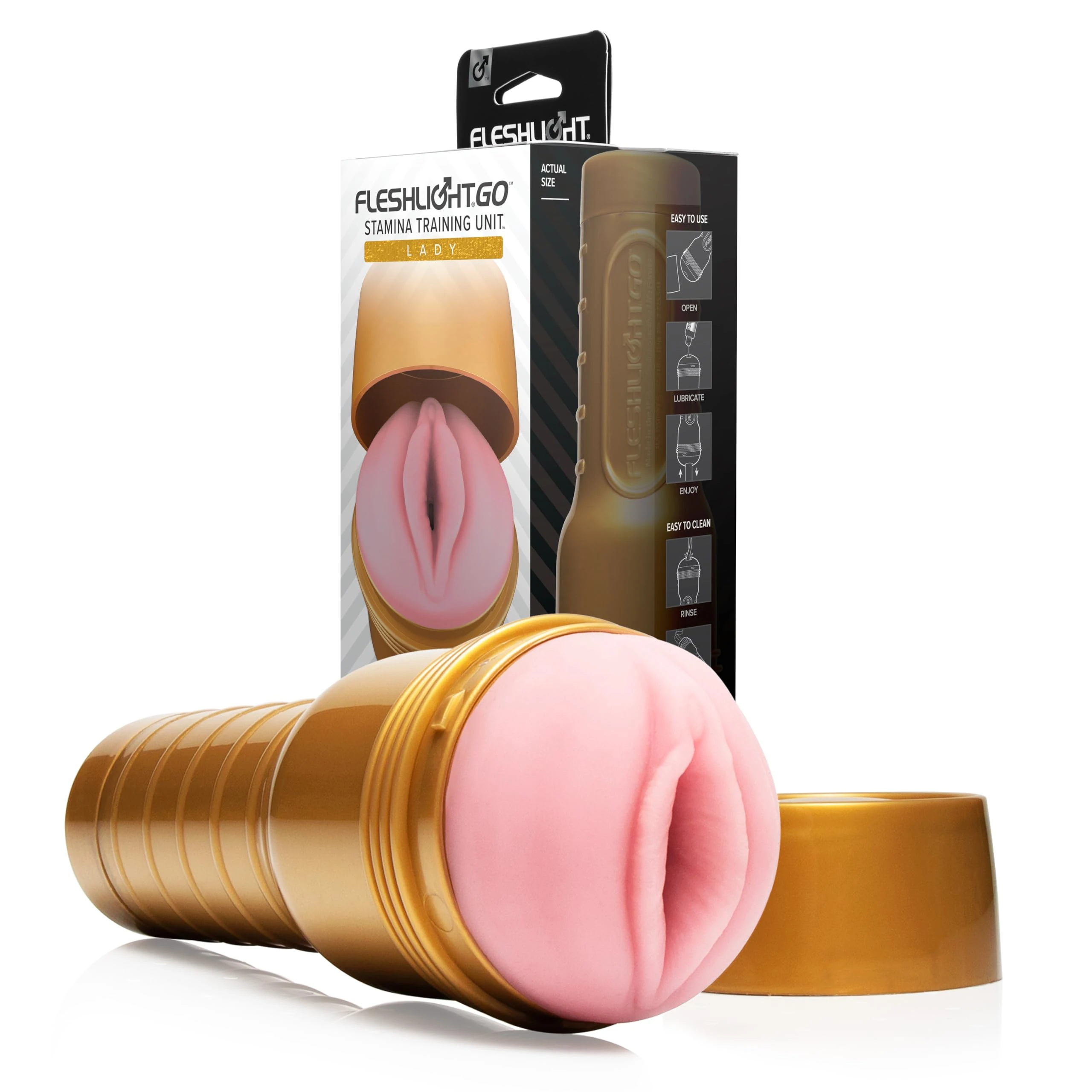 Fleshlight Go Stamina Lady Sex Toys - Fleshlight Stamina Training Masturbator - Realistic Mens Sex Toys