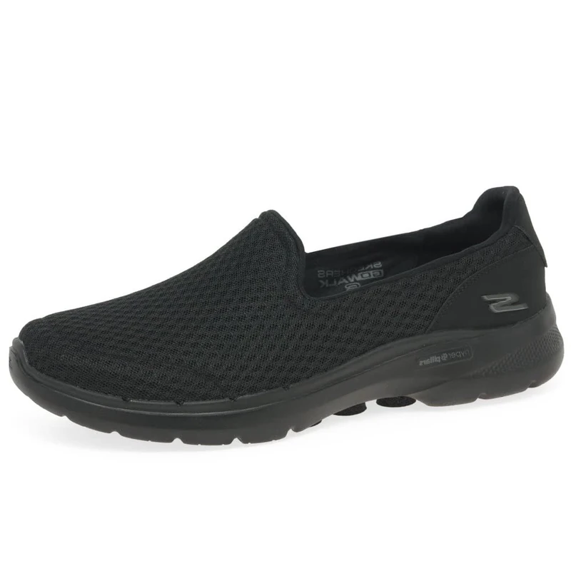 Skechers women 124508 Sneaker, Black Textile Trim, 2 UK - Image 1