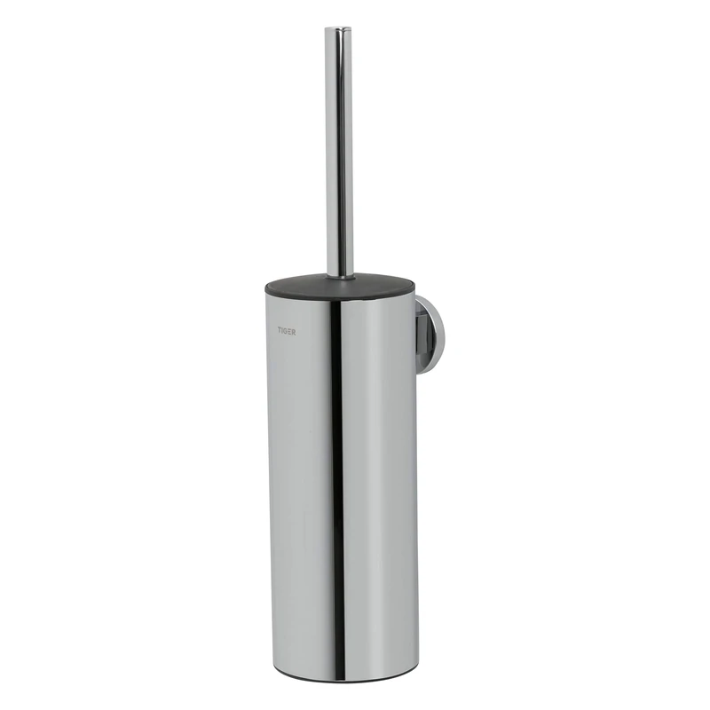 Tiger Noon Toilet Brush and Holder, Chrome
