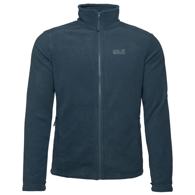 Jack Wolfskin Men's Standard Midnight Moon Recycled Fleece Jacket, Orion Blue, Large