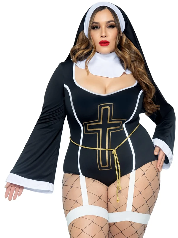 Leg Avenue Women's Plus Size Sister Sin Nun Costume - Image 1