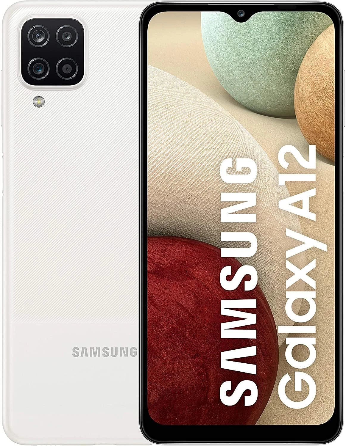 SAMSUNG Galaxy A12 - Smartphone 64GB, 4GB RAM, Dual Sim, White