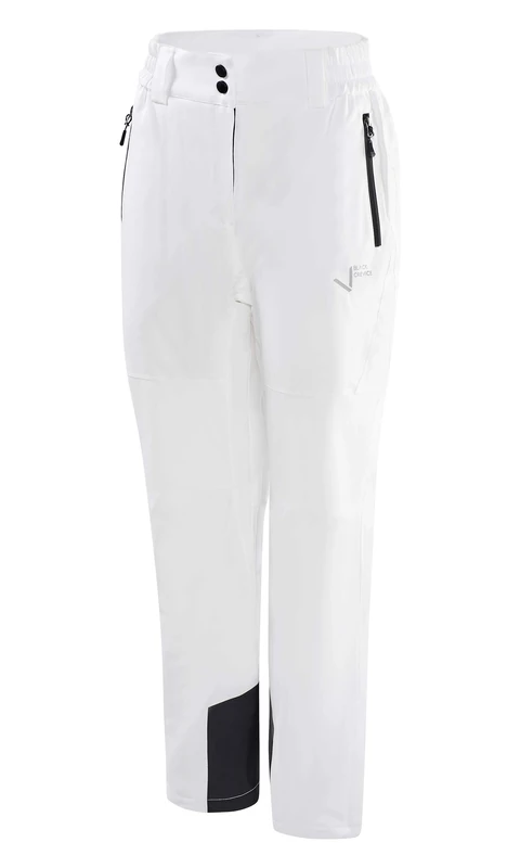 Black Crevice Women's Ski Trousers White I Women's Ski Trousers Size 40 I Heat Insulating Women's Hiking Trousers I Breathable Women's Snowboard Trousers I Wind & Waterproof Women's Snow Trousers