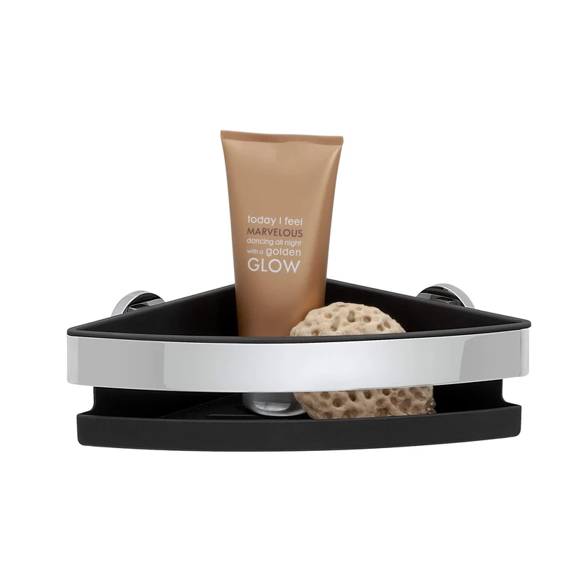 Tiger Noon Corner Shower Basket, Chrome