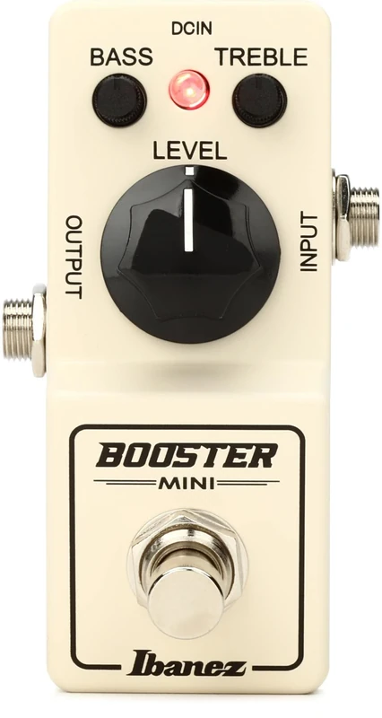 Ibanez BTMINI Booster Pedal - Tru Bypass - White