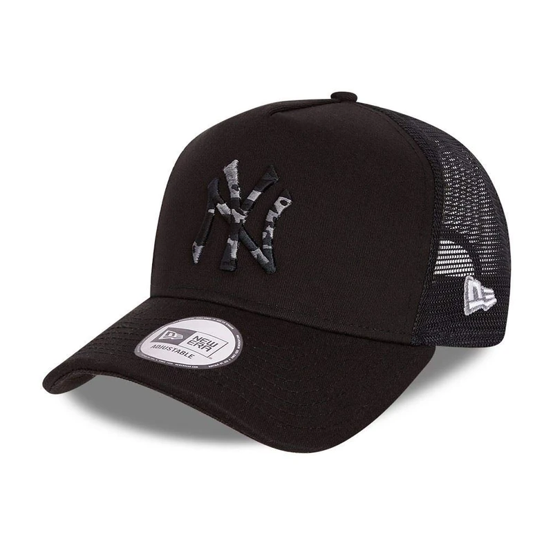 New Era New York Yankees Camouflage Infill A-Frame Adjustable Trucker Cap One-Size