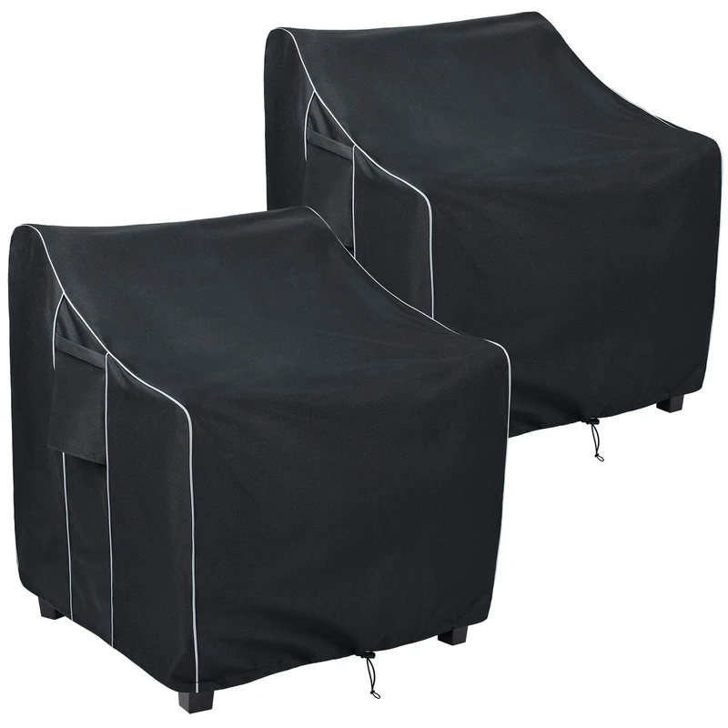 FORSPARK Patio Chair Covers,Waterproof Outdoor Furniture Chair Covers Set of 2, Fits up to 36 x 37 x 36 inches（W x D x H